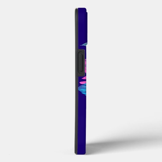 Bloemen schedel in vaporwave stijl Case-Mate iPhone case (Achterkant / Rechts)