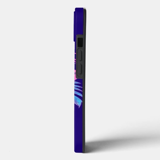 Bloemen schedel in vaporwave stijl Case-Mate iPhone case (Achterkant / Links)