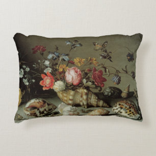 Bloemen, Schelpen en Insecten Balthasar van der As Decoratief Kussen