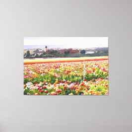Bloemen schilderen - Bloemen velden in Carlsbad Canvas Afdruk