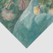 Bloemen schilderen potje decoupage tissuepapier (Detail)