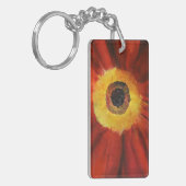 Bloemen Schilderen Rechthoek (dubbelzijdig) Sleute Sleutelhanger (Voorkant Links)