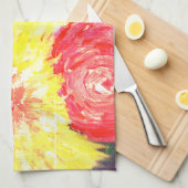 Bloemen schilderen theedoek (Quarter Fold)