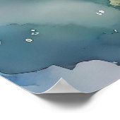 Bloemen schilderen verdriet blijft sierlijk in tra poster (Hoek)