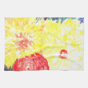 Bloemen Schilderij Theedoek