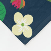 Bloemen Schrift 1 Petrus 5:7 Fleece Deken (Hoek)