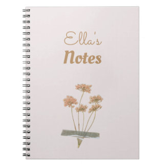 Bloemen Scrapbook Taped Flowers Naam Notitieboek