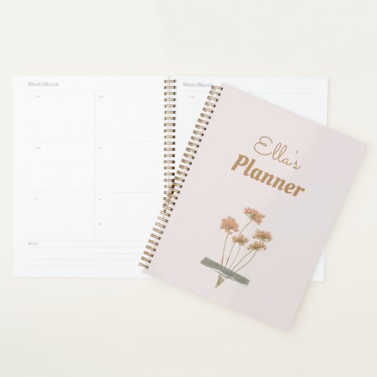 Bloemen Scrapbook Taped Flowers Naam Planner (Display)