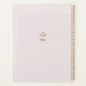 Bloemen Scrapbook Taped Flowers Naam Planner (Achterkant)