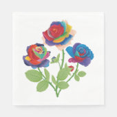  bloemen servet (Voorkant)