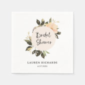  Bloemen | Servetten van wit Vrijgezellenfeest (Voorkant)