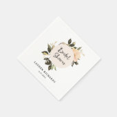  Bloemen | Servetten van wit Vrijgezellenfeest (Hoek)