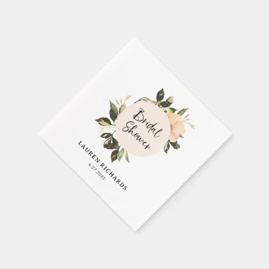  Bloemen | Servetten van wit Vrijgezellenfeest (Hoek)