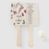 Bloemen Shabby Garden Chic Handwaaier (Voorkant en achterkant)