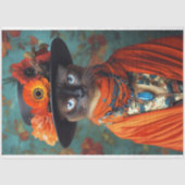  Bloemen Siamese Cat Decoupage Tissuepapier (Voorkant)