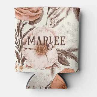 Bloemen Sienna Roze Antiek Boho Wildflower Blikjeskoeler