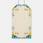 Bloemen Sieraden of Cadeau Kaarten voor DIY Cadeaulabel (Achterkant)