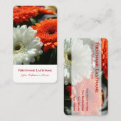 Bloemen sinaasappel bloesem macro bloemist bloemex visitekaartje (Voorkant / Achterkant)