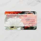 Bloemen sinaasappel bloesem macro bloemist bloemex visitekaartje (Achterkant)