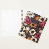  Bloemen Sinaasappel Navy Blue Boho Wildflower Planner (Display)