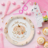 Bloemen sinaasappels Herfst kleine pompoen 2e verj Papieren Bordje (Feest)