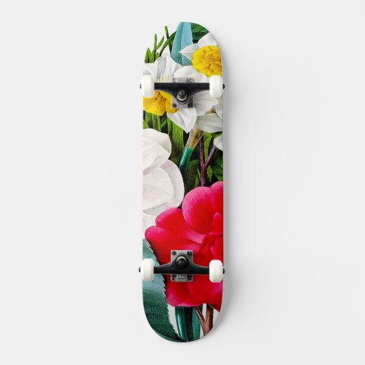 bloemen skateboard (Voorkant)