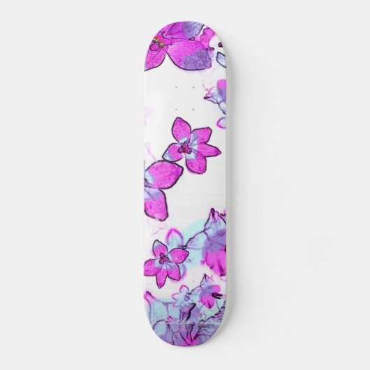 bloemen skateboard (Voorkant)