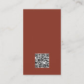 Bloemen Skelet Paar QR Bruiloft Details Enclosur Informatiekaartje (Achterkant)