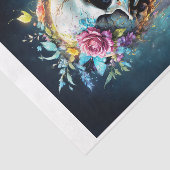 Bloemen Skull King in het gotische landschap Tissuepapier (Detail)