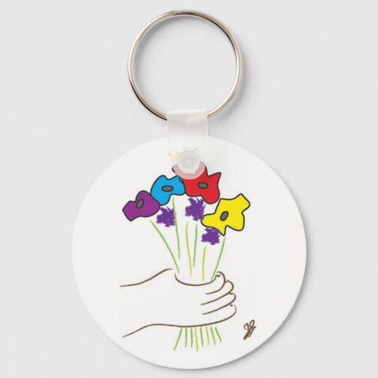 Bloemen Sleutelhanger (Voorkant)
