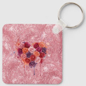 Bloemen Sleutelhanger (Achterkant)