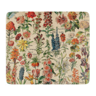 bloemen snijplank