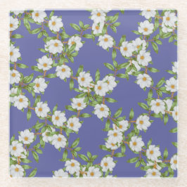 Bloemen Spiraalpatroon Design Onderzetter Glazen Onderzetter