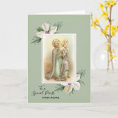 Bloemen | St. Joseph | Jezus| Vaderdag Kaart (Gele Bloem)