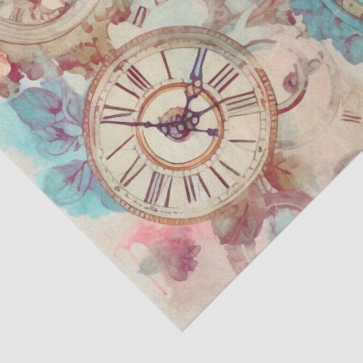 Bloemen Steampunk Tissuepapier (Detail)