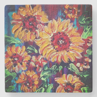 Bloemen Stenen Onderzetter