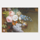 Bloemen Stilleven Nederlandse Decoupage Heavy WT 3 Inpakpapier Vel (Voorkant 2)