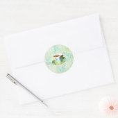 Bloemen/Stripes stickers (Envelop)