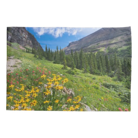 Bloemen | Stroompad Montana Kussensloop (Achterkant)