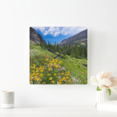 Bloemen | Stroompad Montana Vierkante Klok (Huis)