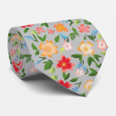 bloemen stropdas (Opgerold)