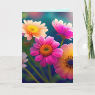 BLOEMEN STUREN EEN ENORM AANMOEDIGINGSBLOEM WENSKA BEDANKKAART