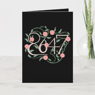 Bloemen Subtiele Anti Trump 8647 86 47 Boho Kaart