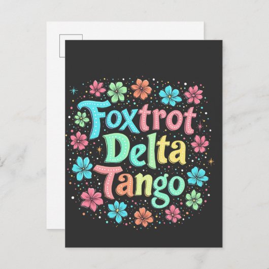 Bloemen Subtiele Anti Trump 8647 Anti Maga Aankondigingskaart (Voorkant / Achterkant)