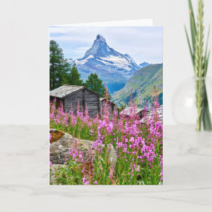Bloemen   Summer Matterhorn Zwitserland Kaart