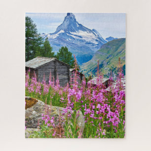 Bloemen Summer Matterhorn Zwitserland Legpuzzel