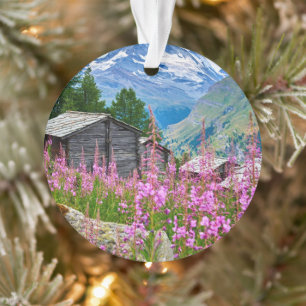 Bloemen Summer Matterhorn Zwitserland Ornament