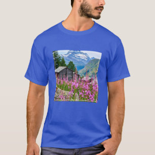 Bloemen   Summer Matterhorn Zwitserland T-shirt