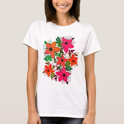Bloemen T-shirt (Voorkant)