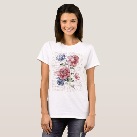 bloemen t-shirt (Voorkant volledig)